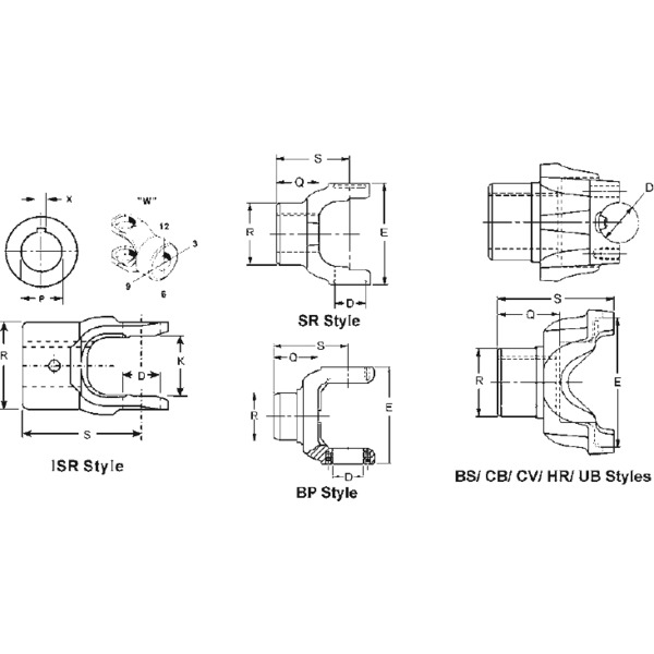 Spicer 3-4-613-1 End Yoke 6 active modal image